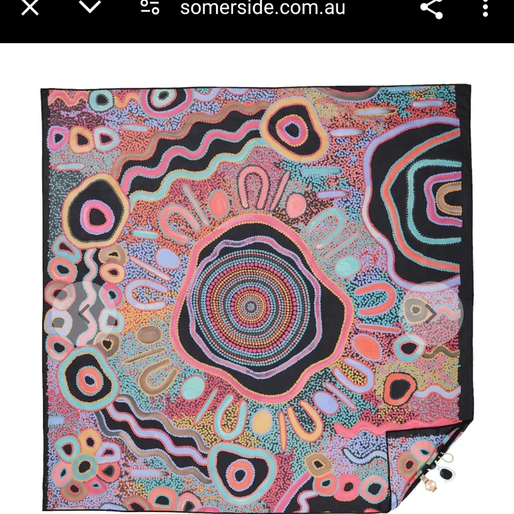 NWOT Somerside XL Camping Under The Moonlight - Sand Free Beach Towel
